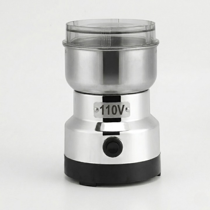 Moedor Elétrico de Café, Grãos e Temperos em Inox | Triturador Multifuncional
