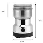 Moedor Elétrico de Café, Grãos e Temperos em Inox | Triturador Multifuncional