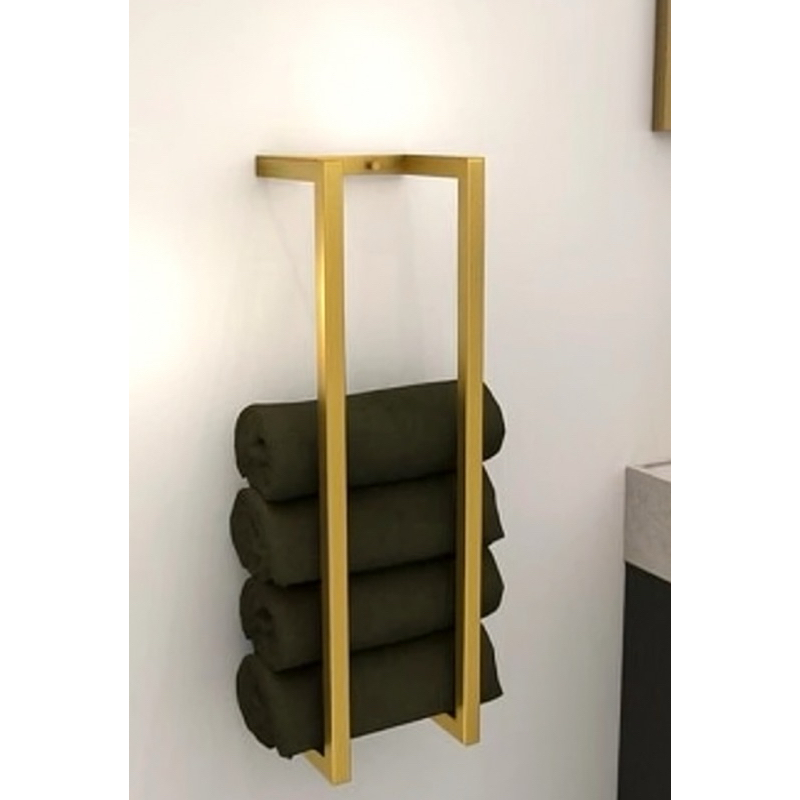 Suporte de Toalhas Banho de Ferro Estilo Industrial