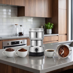 Moedor Elétrico de Café, Grãos e Temperos em Inox | Triturador Multifuncional