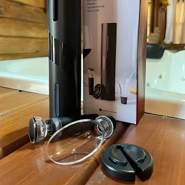 Kit Abridor Saca Rolhas de Vinhos Elétrico - Cazehn