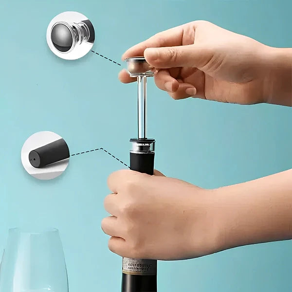 Kit Abridor Saca Rolhas de Vinhos Elétrico - Cazehn