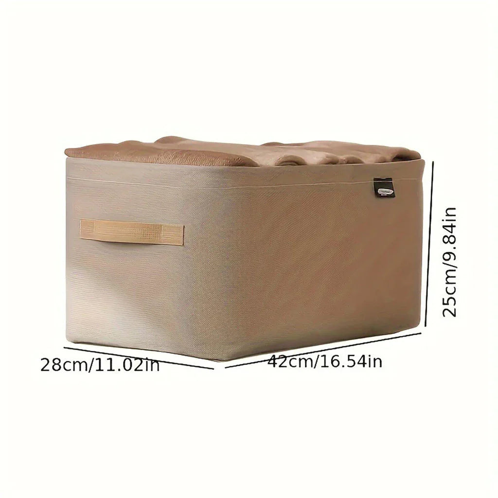 Kit 4 Organizadores Dobráveis p/ Roupas – Cinza ou Caqui