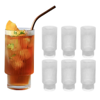 Conjunto 6 Copos Premium Canelado Grafiatto Alto 310ml